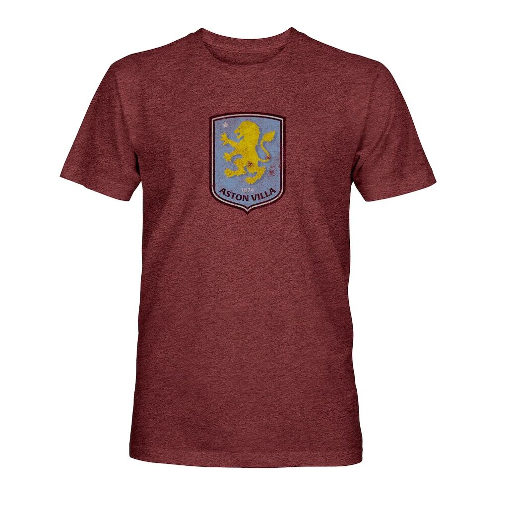 Aston Villa 1863FC Color Badge Tri-Blend T-Shirt - Maroon