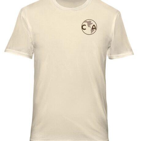 Club America 1863FC Vintage Soft Wash T-Shirt - Cream - Side View