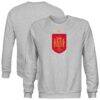 Spain National Team 1863FC Color Badge Sweatshirt - Gray - Front View
