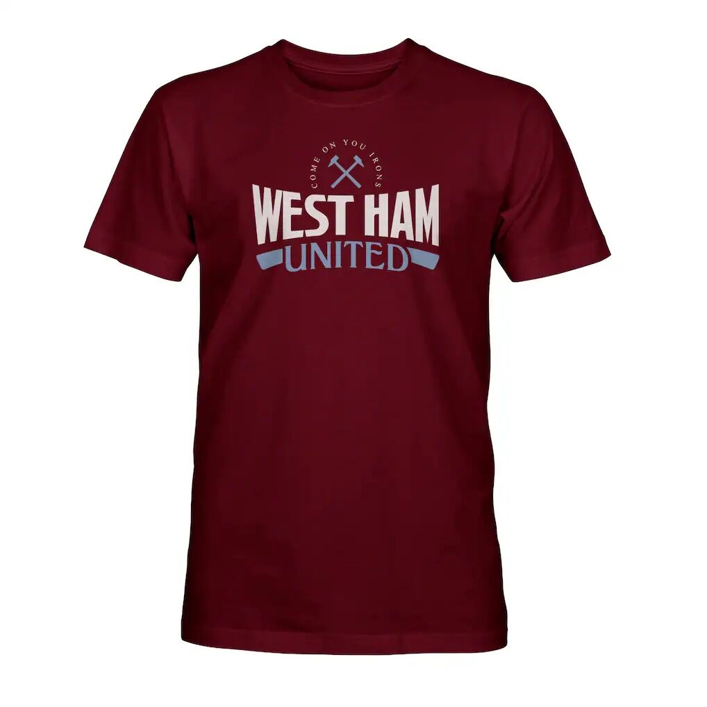 West Ham United 1863FC Athletic Wordmark T-Shirt - Maroon