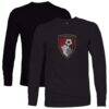 AFC Bournemouth 1863FC Color Badge Long Sleeve T-Shirt - Black - Front View