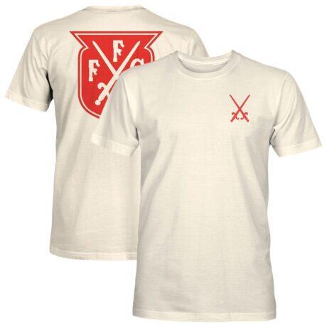 Fulham 1863FC Big Logo Heavyweight T-Shirt - Cream - Front View