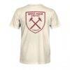 West Ham United 1863FC Big Logo Heavyweight T-Shirt - Cream - Detail View