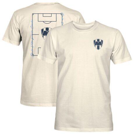 CF Monterrey 1863FC Own the Pitch Heavyweight T-Shirt - Cream - Front View