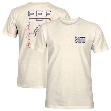 France National Team 1863FC Own the Pitch Heavyweight T-Shirt - Cream - Front View