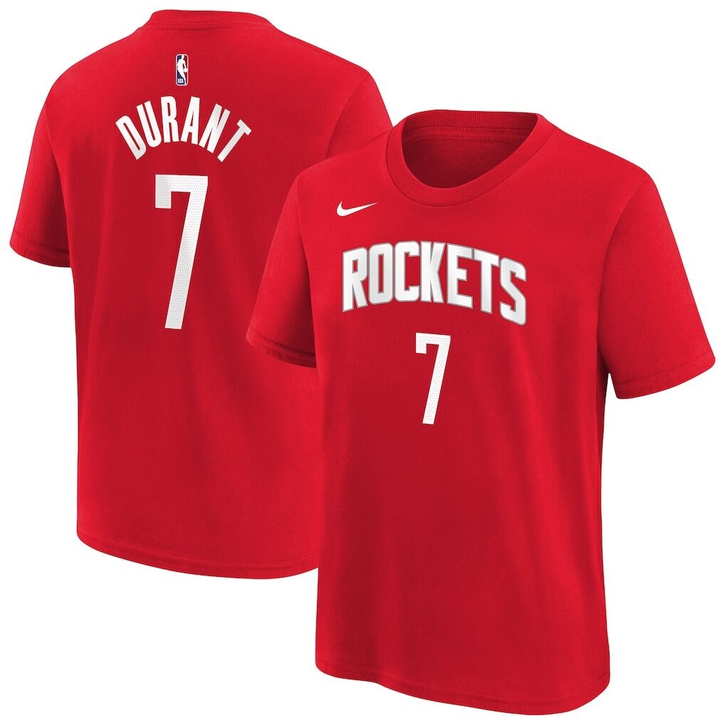 Kevin Durant Houston Rockets Nike Youth Icon Name & Number T-Shirt