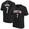 Kevin Durant Houston Rockets Jordan Brand Youth Statement Name & Number T-Shirt - Black - Front View
