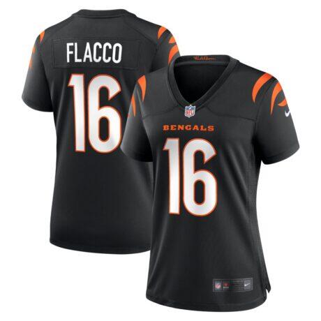 Joe Flacco Cincinnati Bengals Nike Women's Team Game Jersey - Black - Front View