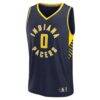 Tyrese Haliburton Indiana Pacers Fashion7 Fast Break Replica Jersey - Navy - - Alt1