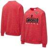 Chicago Bulls Mitchell & Ness Throw It Back Fleece Sweatshirt - Red - Front View