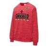 Chicago Bulls Mitchell & Ness Throw It Back Fleece Sweatshirt - Red - Side View