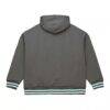 Milwaukee Bucks Mitchell & Ness Throw It Back Quilted Fleece Quarter-Zip Hoodie - Gray - Alt2