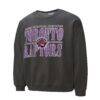 Toronto Raptors Mitchell & Ness NBA Downtown Collection Fleece Sweatshirt - Black - Side View