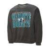 Charlotte Hornets Mitchell & Ness NBA Downtown Collection Fleece Sweatshirt - Black - Side View