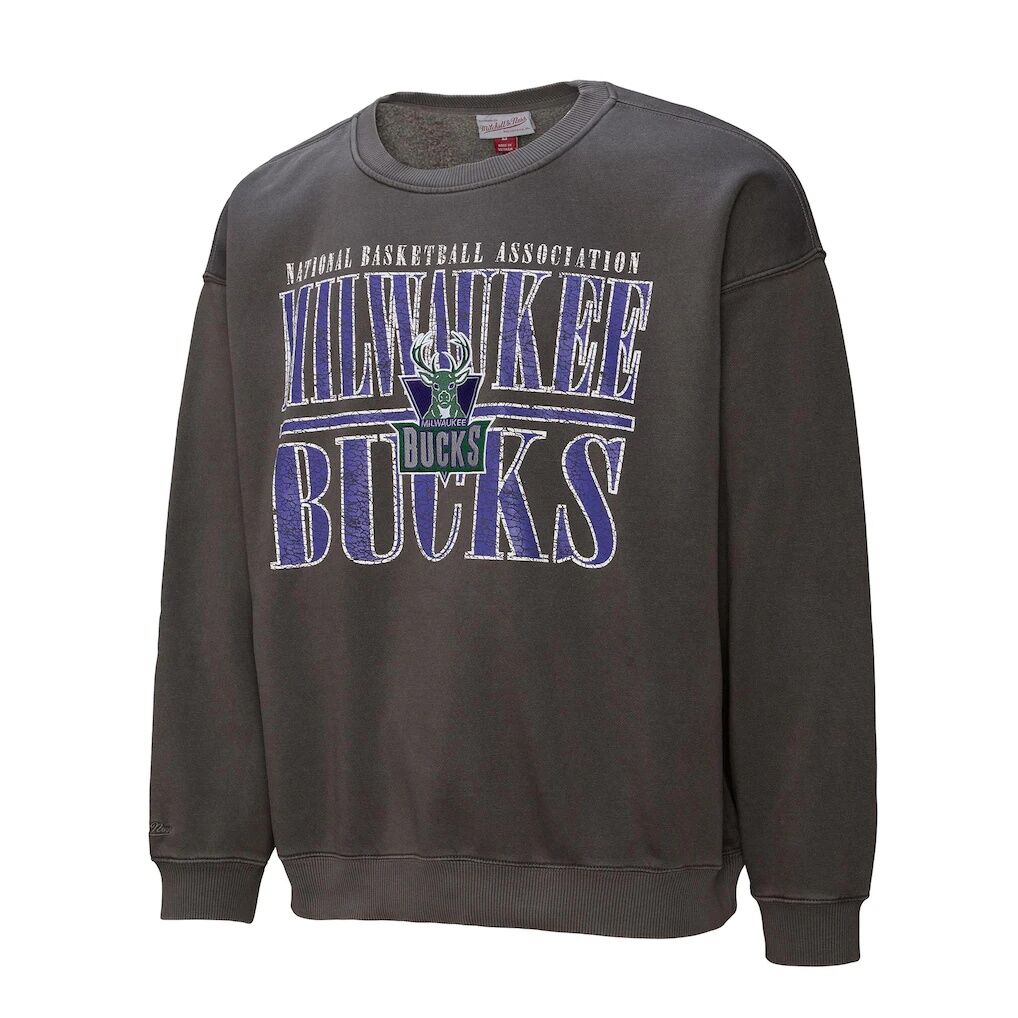 Milwaukee Bucks Mitchell & Ness NBA Downtown Collection Fleece Sweatshirt