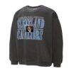Cleveland Cavaliers Mitchell & Ness NBA Downtown Collection Fleece Sweatshirt - Black - Back View