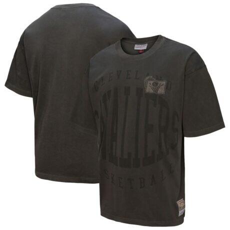 Cleveland Cavaliers Mitchell & Ness Downtown Collection Premium T-Shirt - Black - Front View