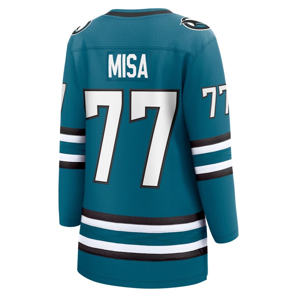 Michael Misa San Jose Sharks Fashion7 Women's Breakaway Jersey