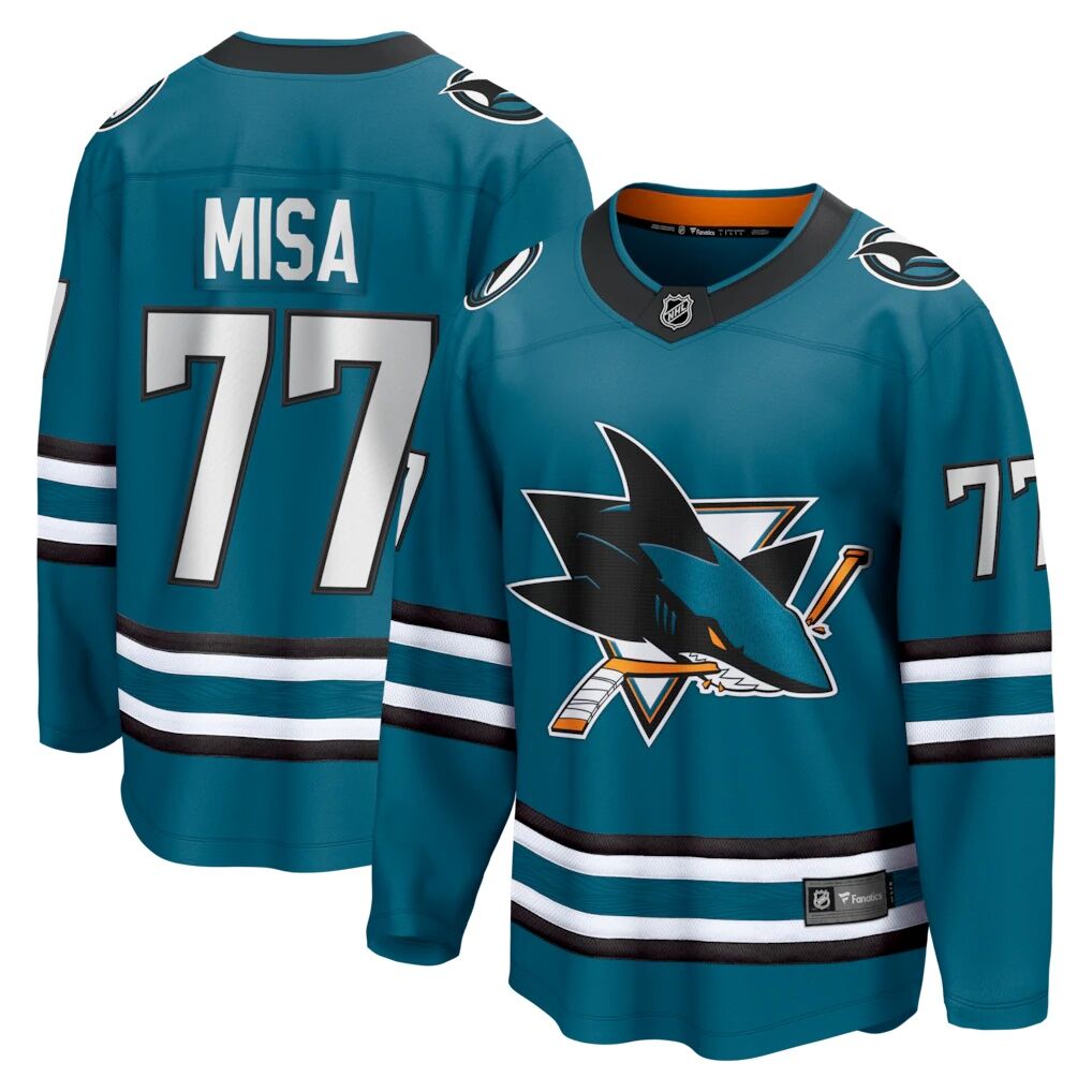 Michael Misa San Jose Sharks Fashion7 Breakaway Jersey
