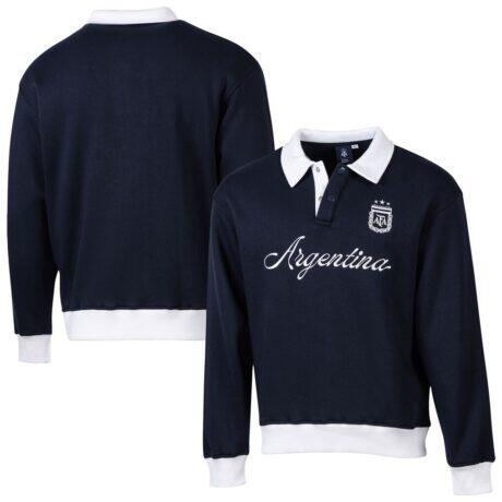Argentina National Team Sport Design Sweden Classic Rugger Sweatshirt - Navy - Front View