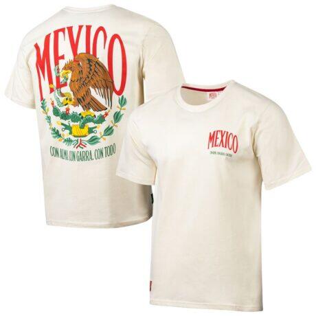 Mexico National Team Sport Design Sweden Golden Eagle T-Shirt - Cream - Front View