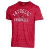 Catholic University Cardinals Champion Ultimate Triblend T-Shirt - Cardinal - Side View