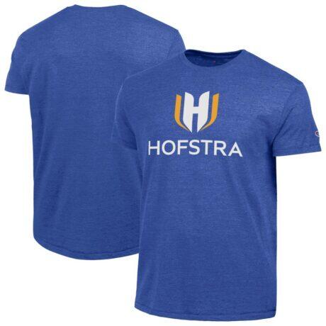 Hofstra University Pride Champion Ultimate Triblend T-Shirt - Blue - Front View