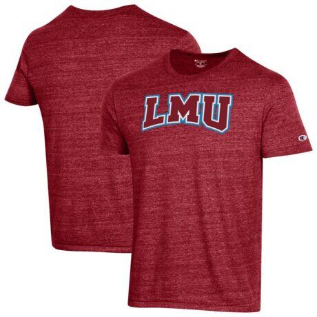 Loyola Marymount Lions Champion Ultimate Triblend T-Shirt - Crimson - Front View