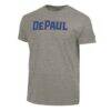 DePaul Blue Demons Champion Ultimate Triblend T-Shirt - Gray - Side View