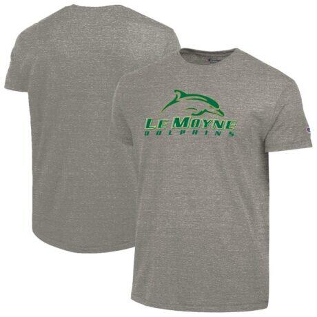 Le Moyne Dolphins Champion Ultimate Triblend T-Shirt - Gray - Front View