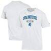 Central Connecticut State Blue Devils Champion Dad Pill Box Jersey T-Shirt - White - Front View