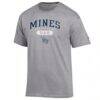 Colorado School of Mines Orediggers Champion Dad Pill Box Jersey T-Shirt - Heather Gray - Side View