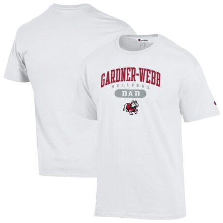 Gardner-Webb Bulldogs Champion Dad Pill Box Jersey T-Shirt - White - Front View