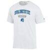 Central Connecticut State Blue Devils Champion Unisex Grandparent Pill Box Jersey T-Shirt - White - Side View