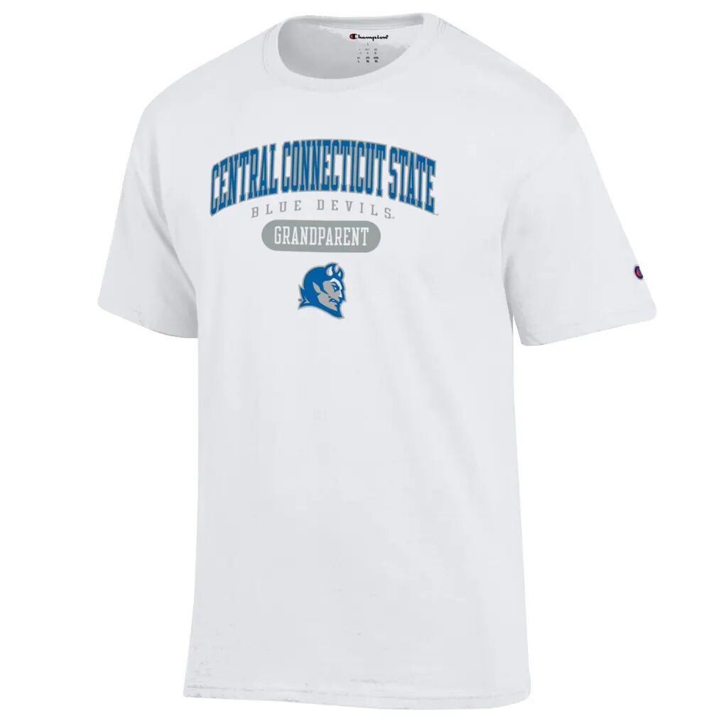 Central Connecticut State Blue Devils Champion Unisex Grandparent Pill Box Jersey T-Shirt