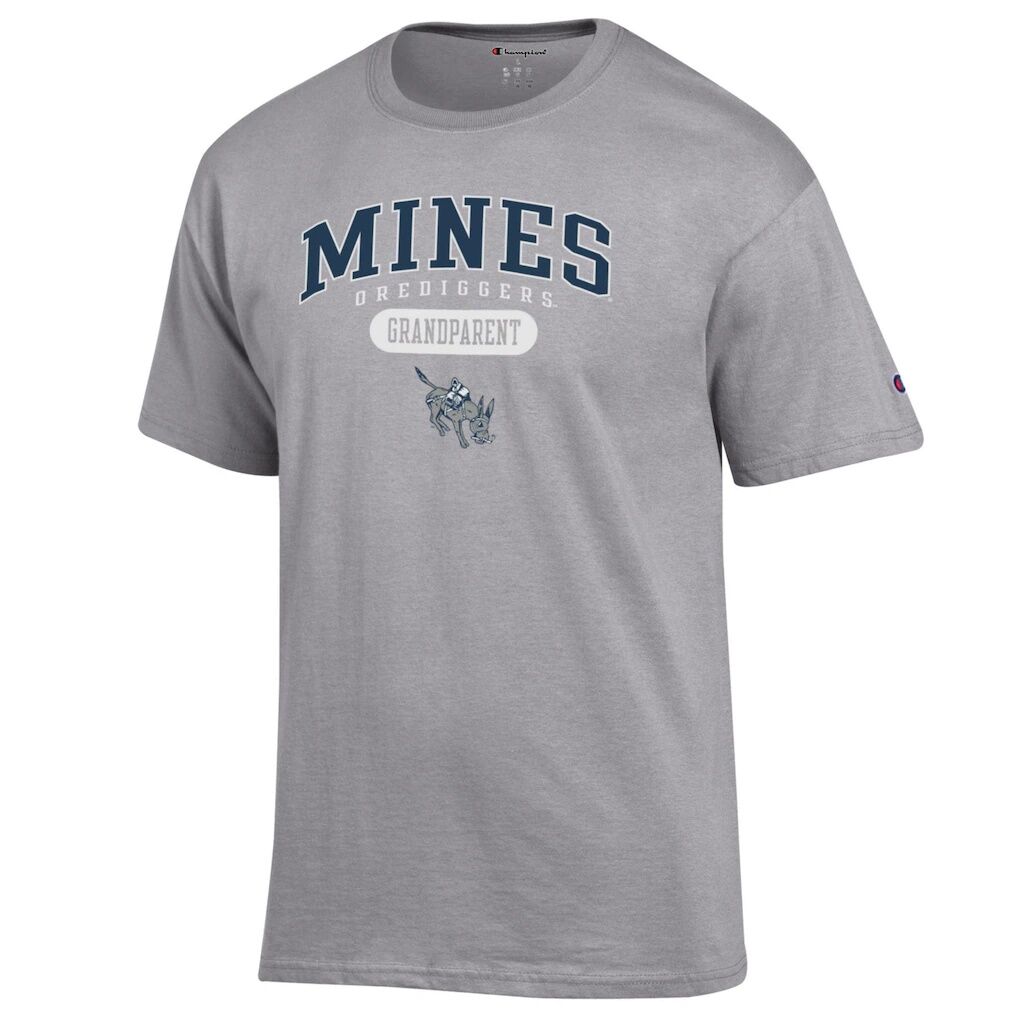 Colorado School of Mines Orediggers Champion Unisex Grandparent Pill Box Jersey T-Shirt