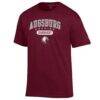 Augsburg Auggies Champion Unisex Grandparent Pill Box Jersey T-Shirt - Maroon - Side View