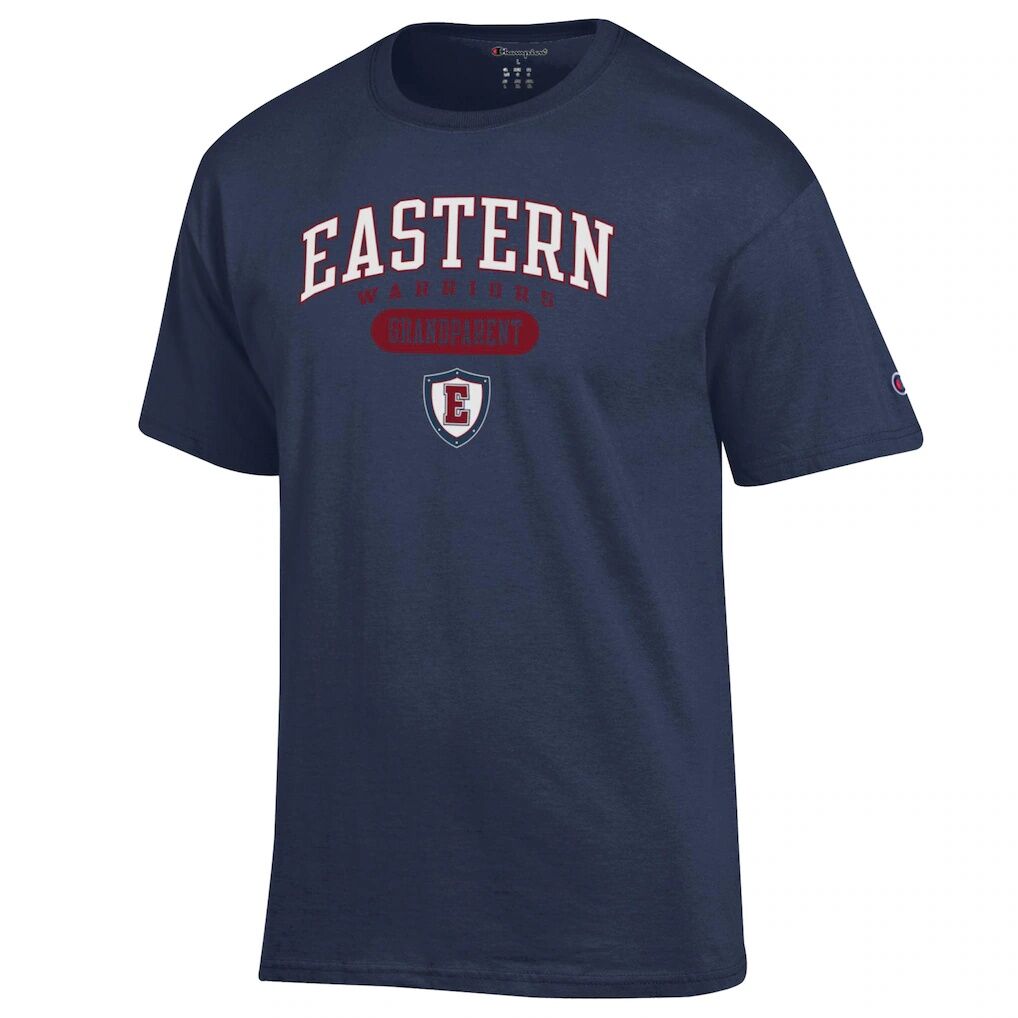 Eastern Connecticut State Warriors Champion Unisex Grandparent Pill Box Jersey T-Shirt