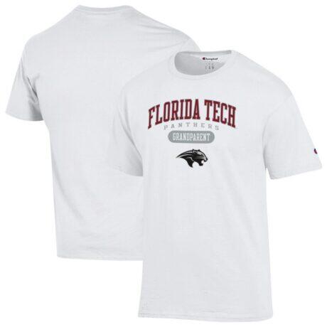 Florida Tech Panthers Champion Unisex Grandparent Pill Box Jersey T-Shirt - White - Front View