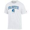 Central Connecticut State Blue Devils Champion Arch Dad Jersey T-Shirt - White - Side View