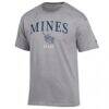 Colorado School of Mines Orediggers Champion Arch Dad Jersey T-Shirt - Gray - Side View