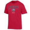Liberty Flames Champion Arch Dad Jersey T-Shirt - Red - Side View