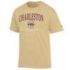 Charleston Cougars Champion Unisex Arch Grandparent Jersey T-Shirt - Yellow - Side View