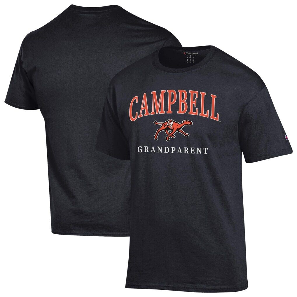 Campbell Fighting Camels Champion Unisex Arch Grandparent Jersey T-Shirt