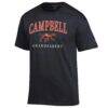 Campbell Fighting Camels Champion Unisex Arch Grandparent Jersey T-Shirt - Black - Side View