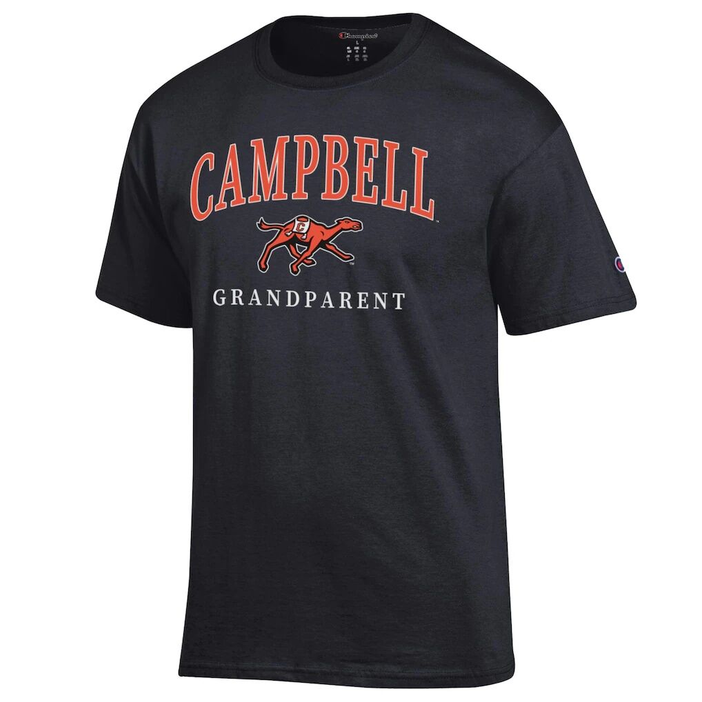 Campbell Fighting Camels Champion Unisex Arch Grandparent Jersey T-Shirt