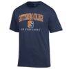 Gettysburg Bullets Champion Unisex Arch Grandparent Jersey T-Shirt - Navy - Side View