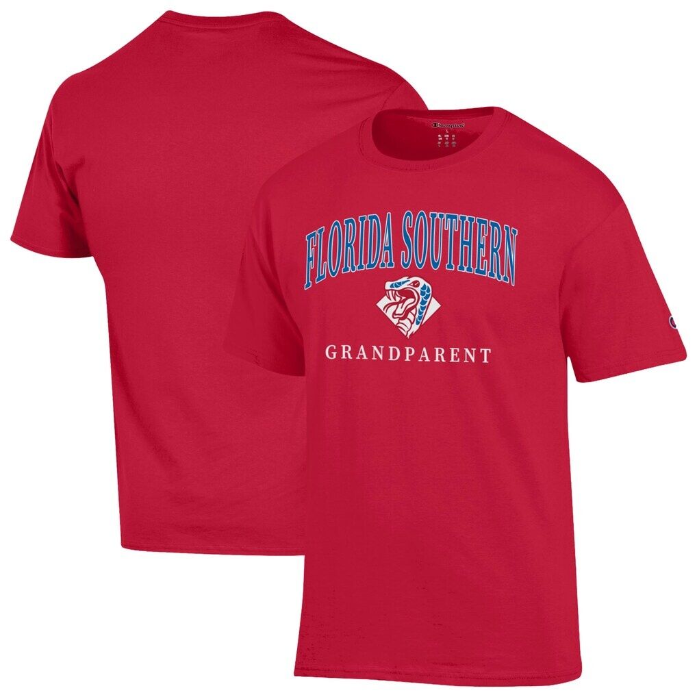 Florida Southern Mocs Champion Unisex Arch Grandparent Jersey T-Shirt