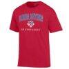 Florida Southern Mocs Champion Unisex Arch Grandparent Jersey T-Shirt - Red - Side View