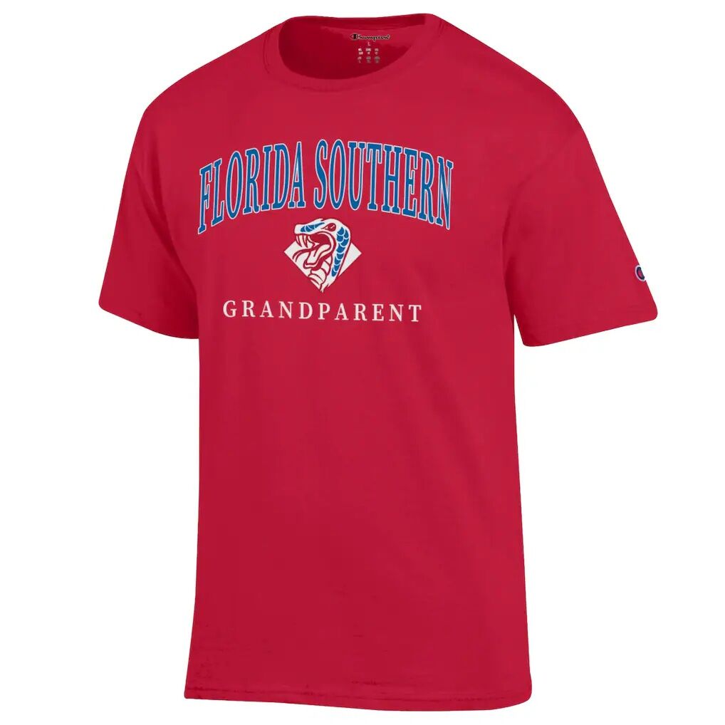 Florida Southern Mocs Champion Unisex Arch Grandparent Jersey T-Shirt